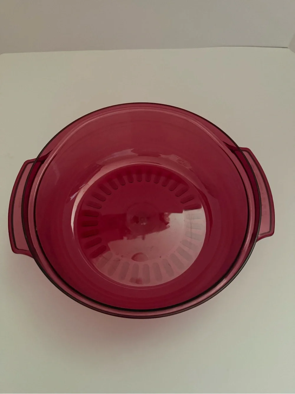 Vintage Tupperware Microwave Stack Cooker Steamer 1.25 Qt Cranberry 2 Bowl & Lid